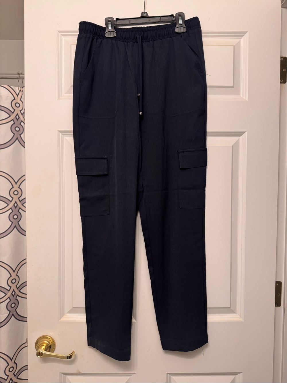 Max Studio Men's Black Cargo Joggers